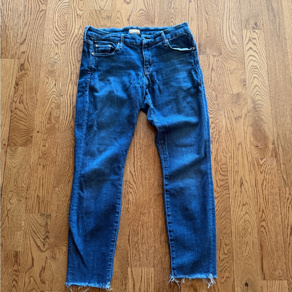Mother jeans Looker ankle fray